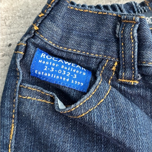 Rocawear Classic 6-9 Months Baby Infant Jeans Master Builder EUC Embroidered - Picture 4 of 6